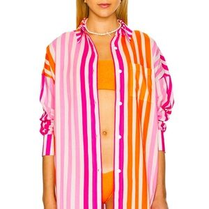 Beach Riot Alexa Top in Sunset Stripes